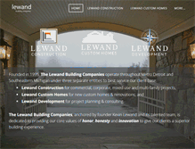 Tablet Screenshot of lewandbuilding.com